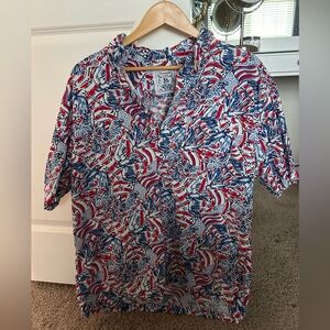 Chubbies The Nutter Patriotic Shirt red white and blue